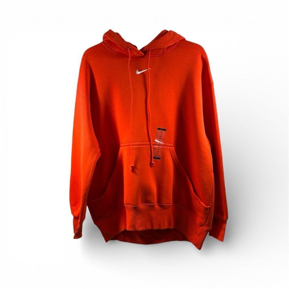 NIKE NWT Oversize Center Swoosh Hoodie in Orange Size M